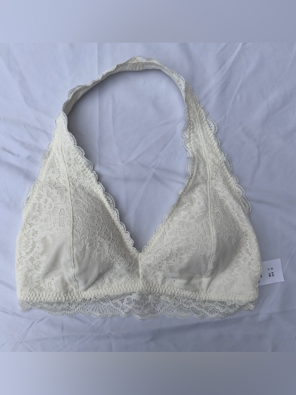 Gilly Hicks Lace Bralette Ivory Size L NWT